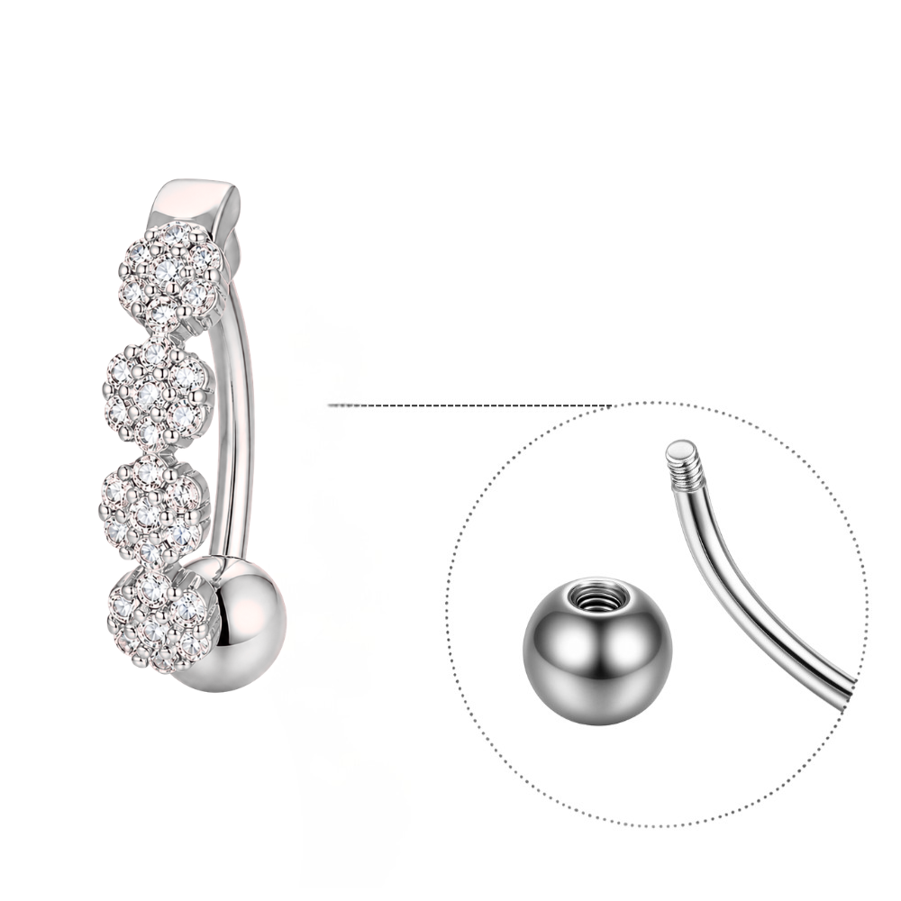 Inverted Bar Navel Piercing β’ Titanium