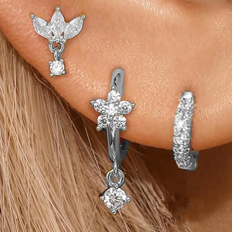 Signature Sparkle Ear Stack – Titanio
