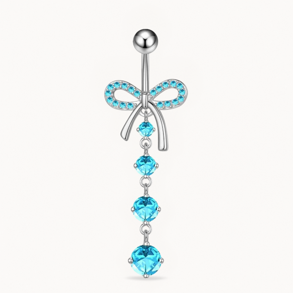 Titan-Bauchnabelpiercing mit Schleife