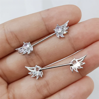 Angel-Brustwarzenpiercing • Titan • 2 Stk.