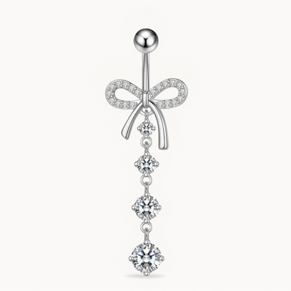 Titan-Bauchnabelpiercing mit Schleife