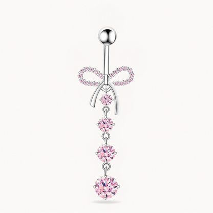 Titan-Bauchnabelpiercing mit Schleife