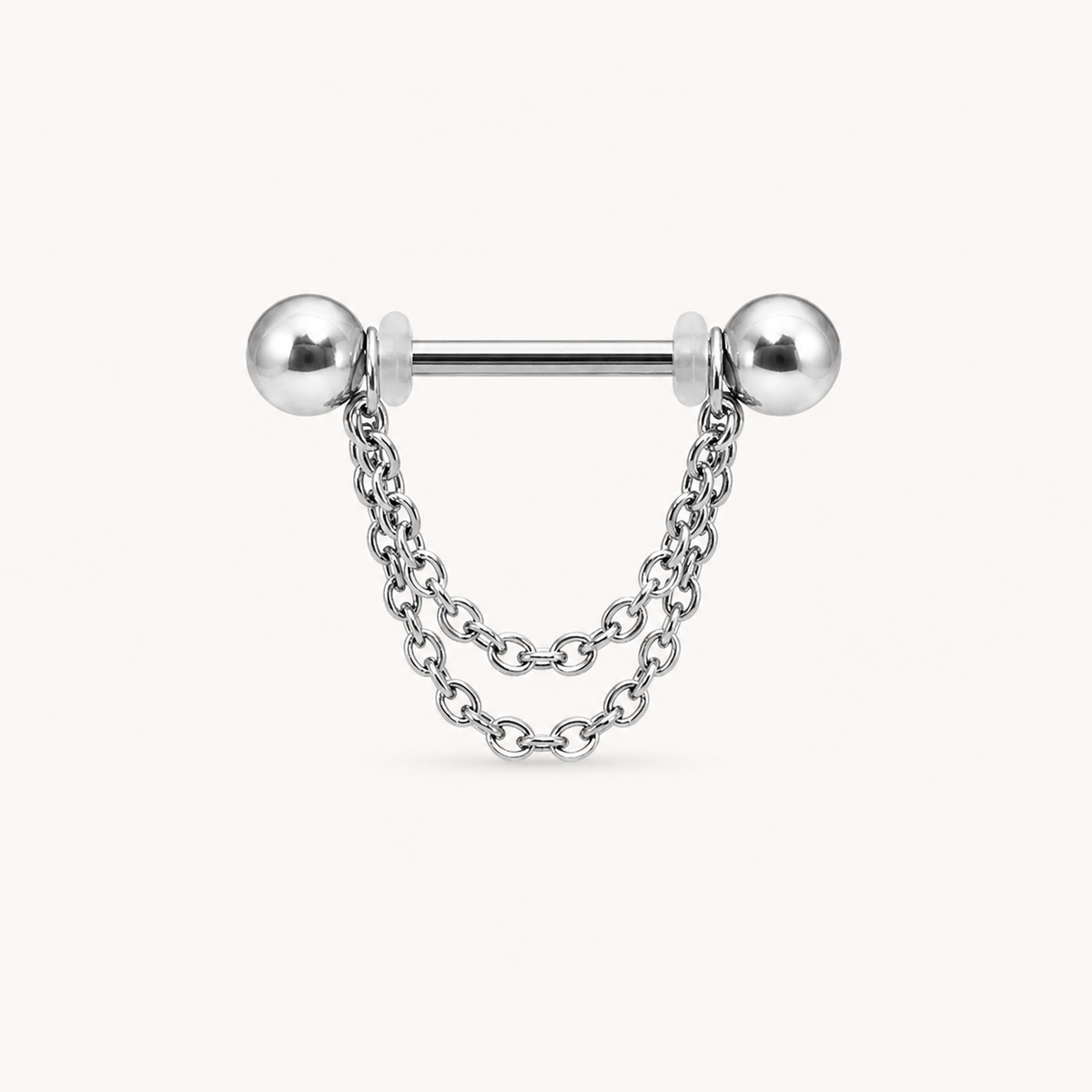 Chain Nipple Piercing • Titanium • 2 PCS