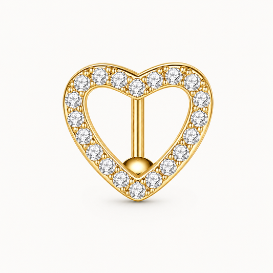 Inverted-Heart-Bauchnabelpiercing • Titan