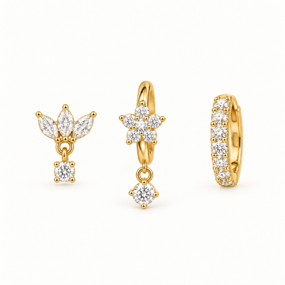 Signature Sparkle Ear Stack – Titanio