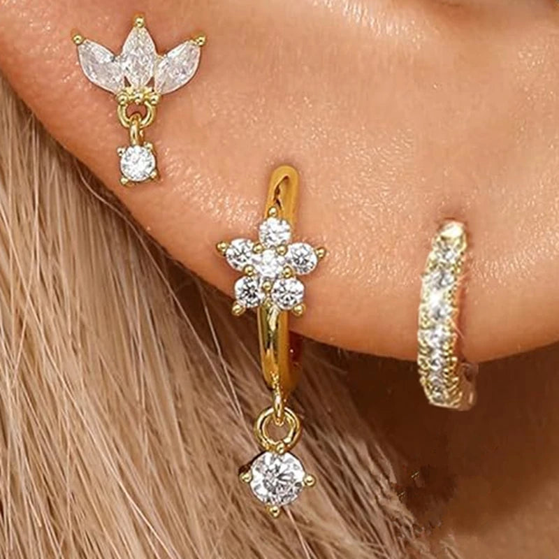 Signature Sparkle Ear Stack – Titanio