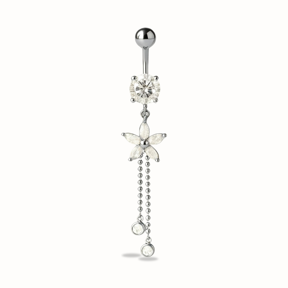 Piercing all'ombelico con catena • Titanio