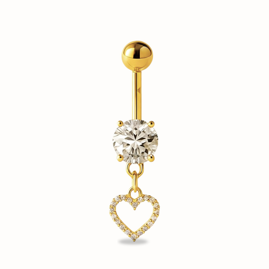 Herz-Anhänger Titan Bauchnabelpiercing