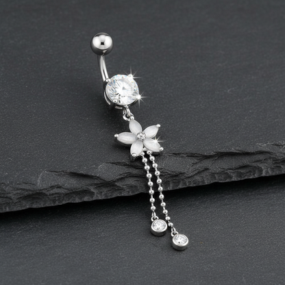 Piercing all'ombelico con catena • Titanio